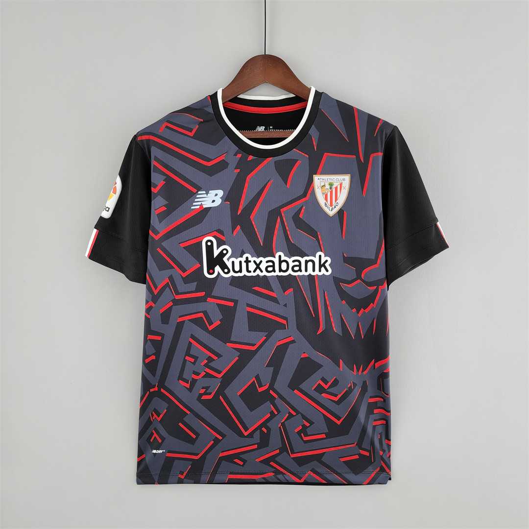 AAA Quality Athletic Bilbao 22/23 Away Black Soccer Jersey